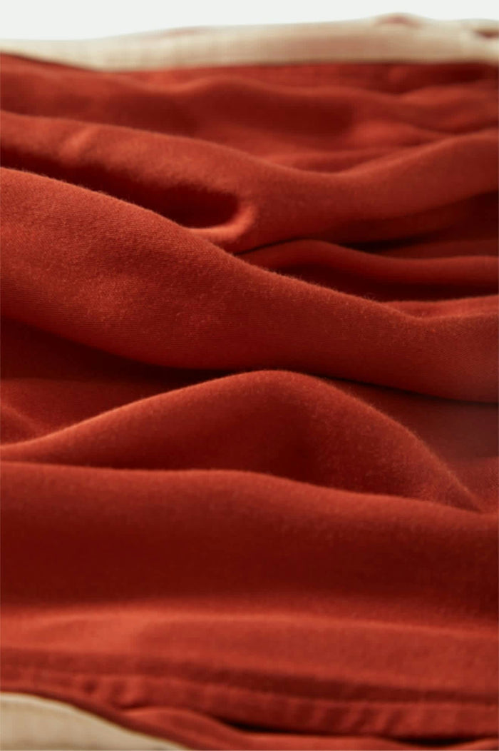 Women's Silky Boxer Short in the color Burnt Brick - Additional Laydown image
