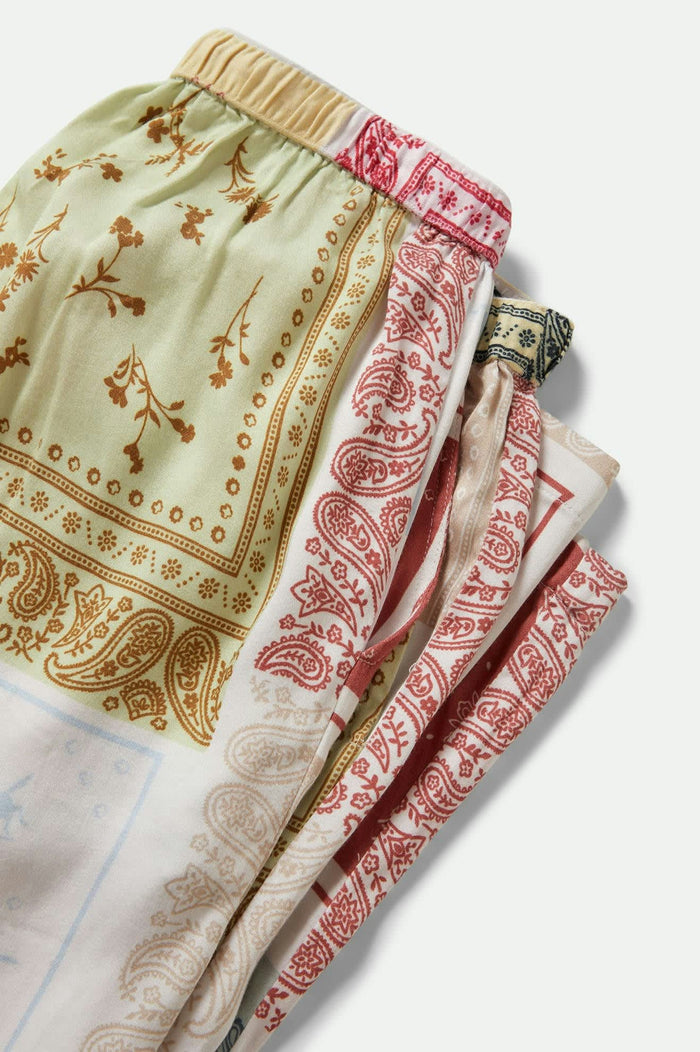 Women's Silky Hudson Lounge Pant in the color Multi Color Bandana - Additional Laydown image