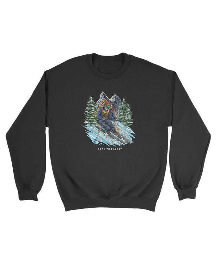 SKIING KIDS CREWNECK SWEATSHIRT – Kids clothes – Dead Threads Apparel