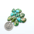 Sonoran Mountain Turquoise showcases a stunning blend of blue and green hues and natural patterns that make it a must-have for any jewelry collection.