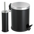 Titiz bathroom set 5 Liter black-1 front view