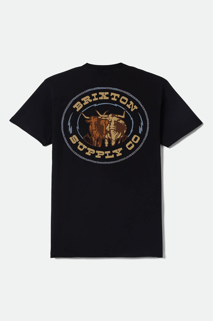 Steele Short Sleeve Standard T-Shirt - Black