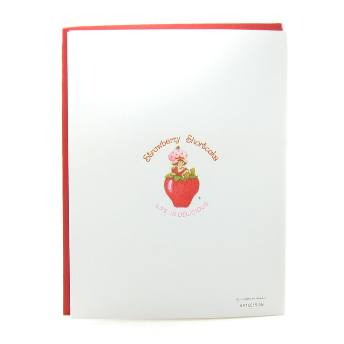 Vintage Strawberry Shortcake Christmas card with envelope