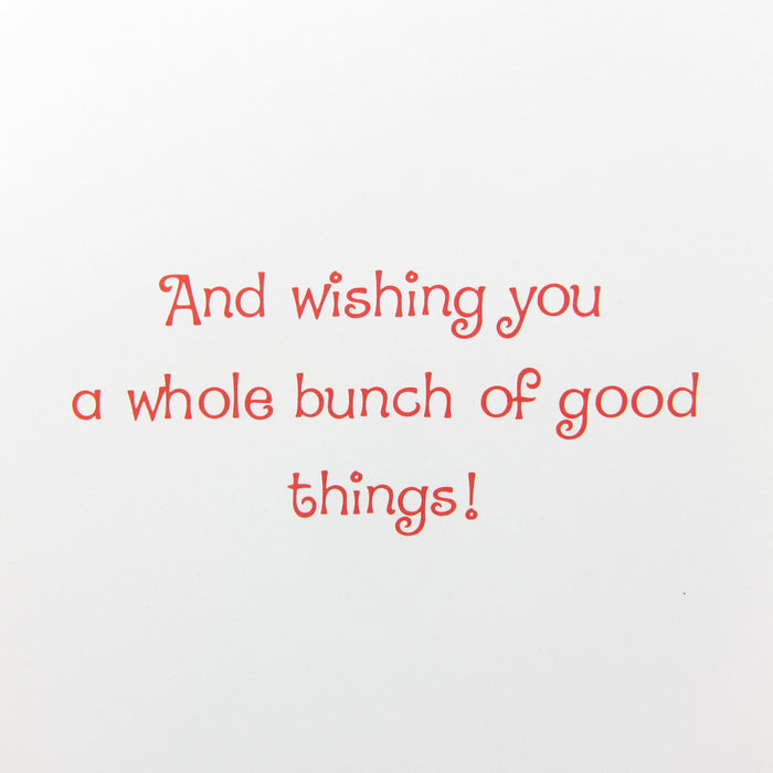 And wishing you a whole bunch of good things greeting card