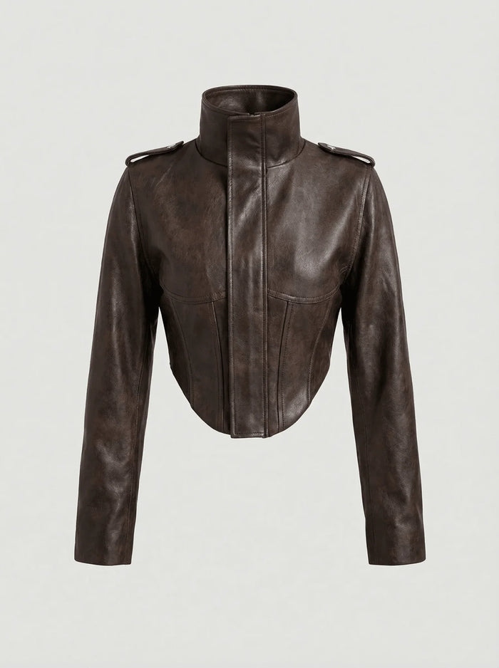 Studio Leather Jacket - TUA. Milano #