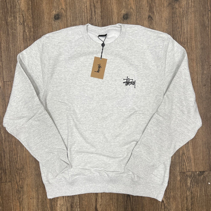 Stussy Basic Crew Ash Heather