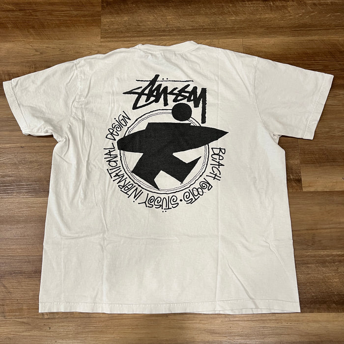 Stussy Beach Roots Pigment Dyed Tee Natural
