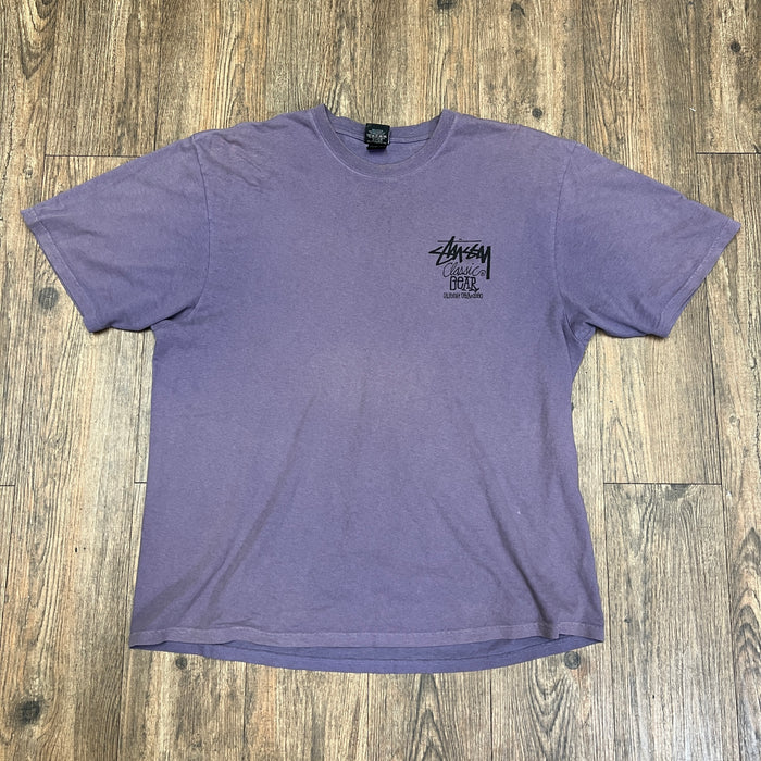 Stussy Classic Gear Tee Pigment Dyed Grape