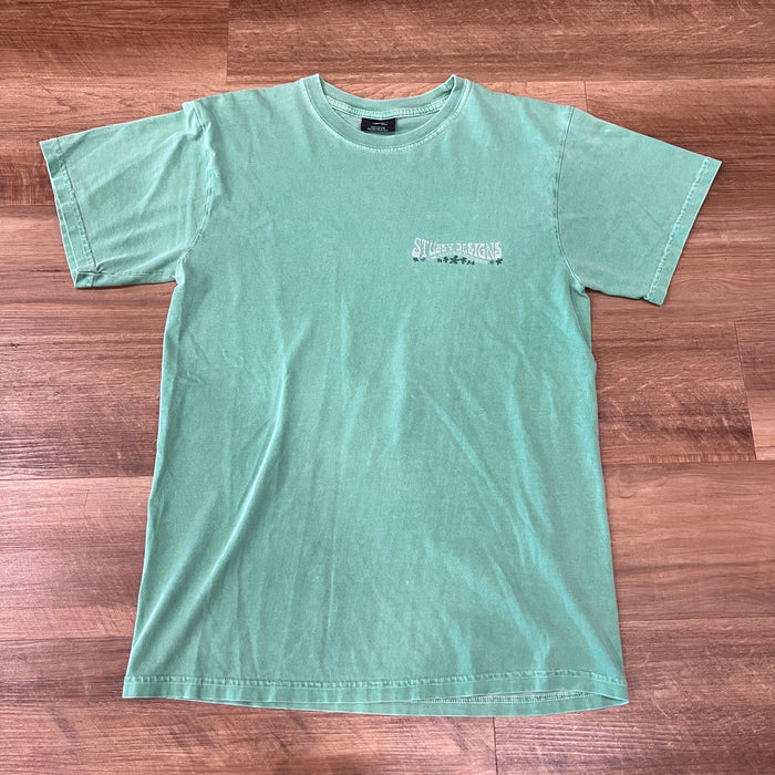 Stussy Designs Laguna Beach T Shirt Green