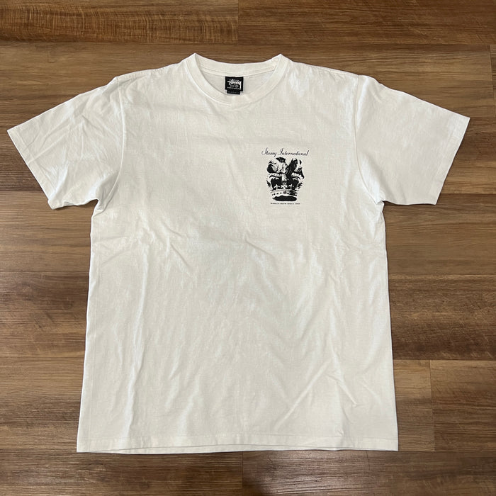 Stussy Dog Crown Tee White