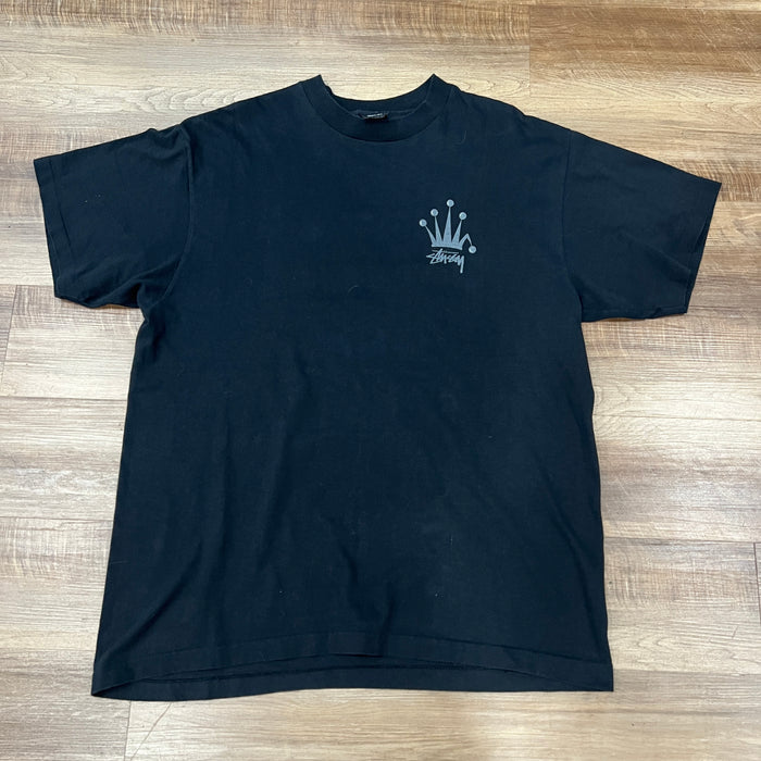 Stussy Regal Crown Pigment Dyed Tee Black