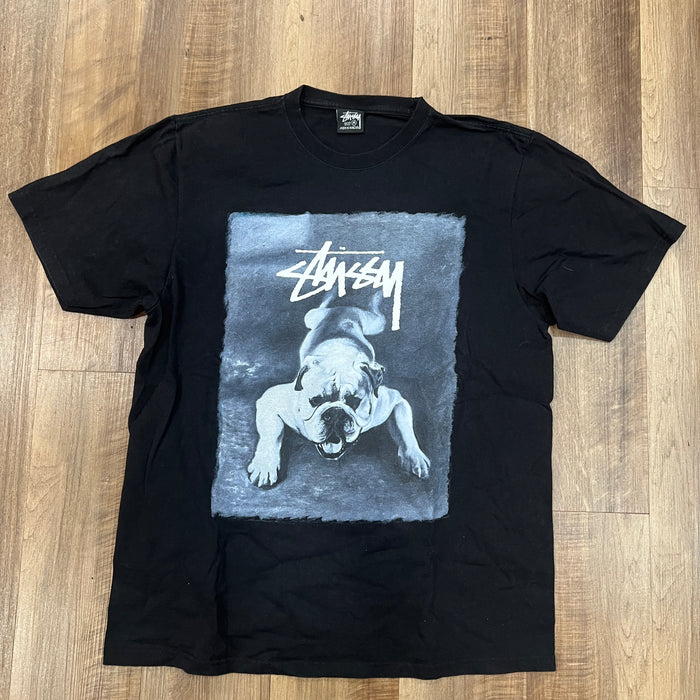 Stussy Stock Dog Tee Black