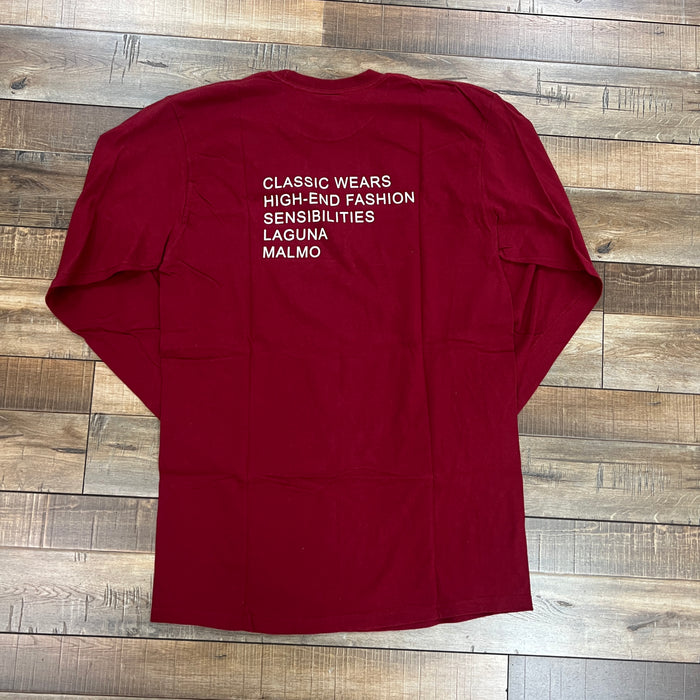 Stüssy x Très Bien Long Sleeve Dark Red