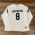 Supreme Affiliated Long-Sleeve Football Top White