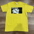 Yellow Supreme Bela Lugosi tee, size M, brand new condition with graphic print.