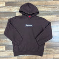Supreme Box Logo Hooded Sweatshirt Dark Brown