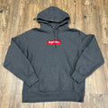Supreme Box Logo Hooded Sweatshirt (FW21) Charcoal