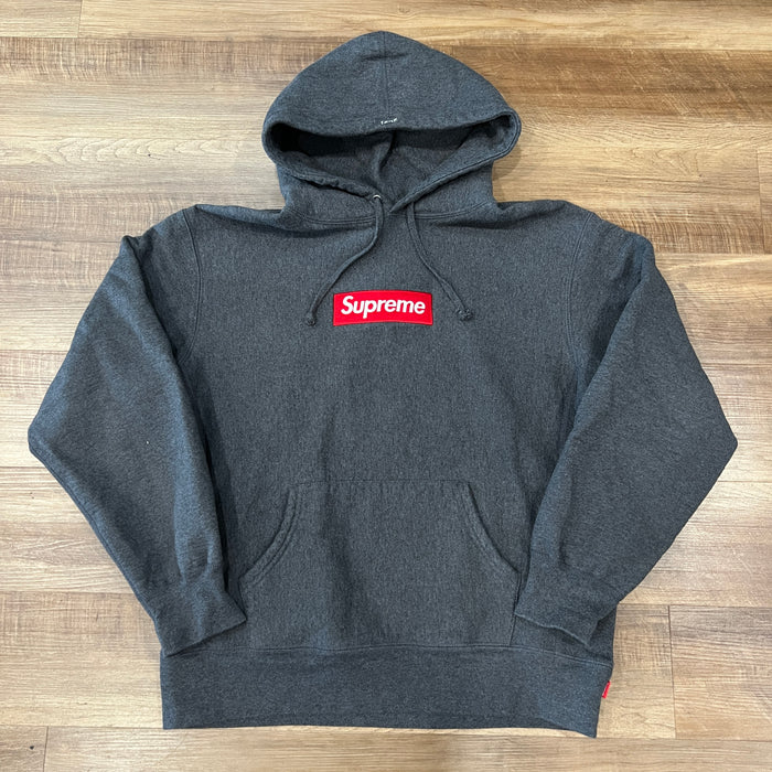 Supreme Box Logo Hooded Sweatshirt (FW21) Charcoal