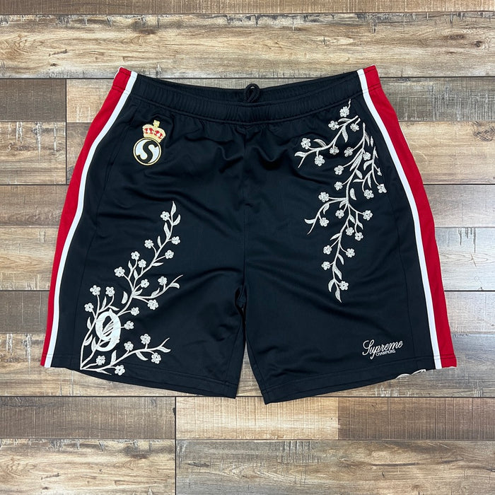 Supreme Floral Soccer Short Black