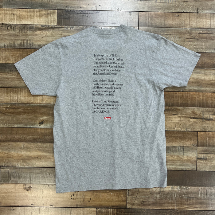 Supreme Scarface Friend Tee Heather Grey