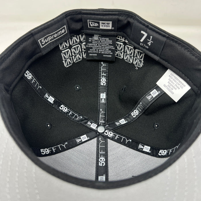 Supreme Sharpie Box Logo New Era Fitted Cap Black