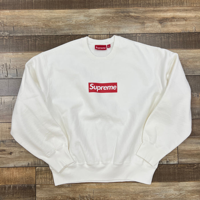 Supreme Washed Box Logo Crewneck White, size S, brand new condition.