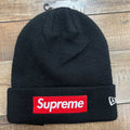 Supreme x New Era Box Logo Beanie Black