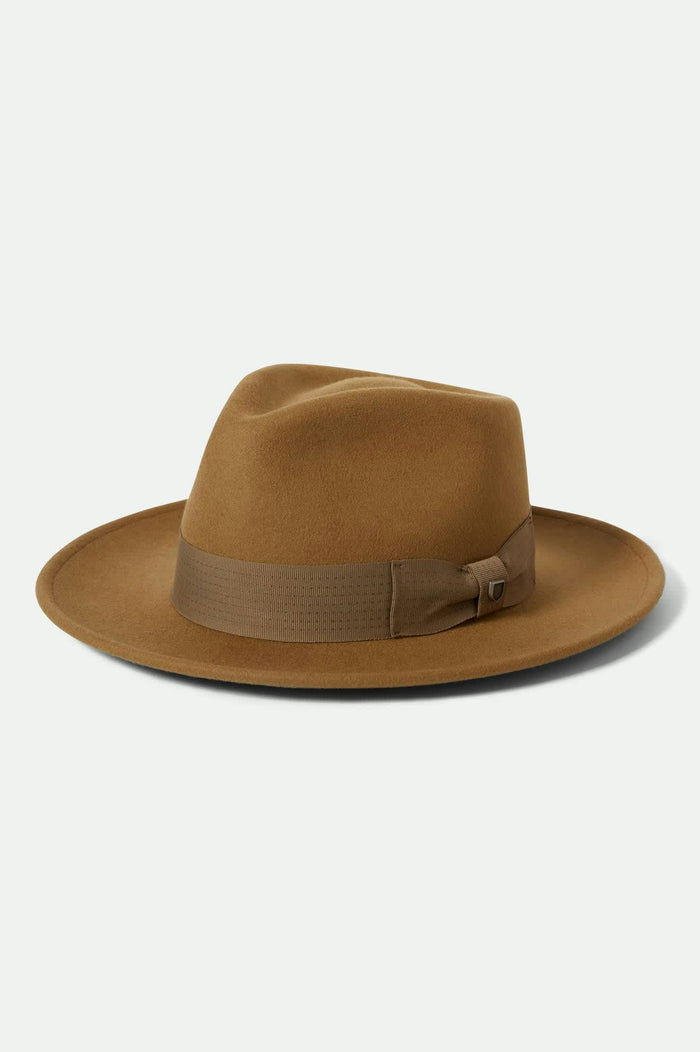 Unisex Swindle Convertabrim Fedora in the color Antique Bronze - Front Product View