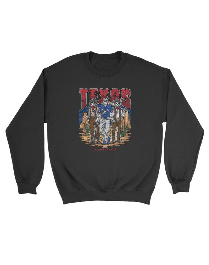 TEXAS BASEBALL KIDS CREWNECK SWEATSHIRT – Kids clothes – Dead Threads Apparel