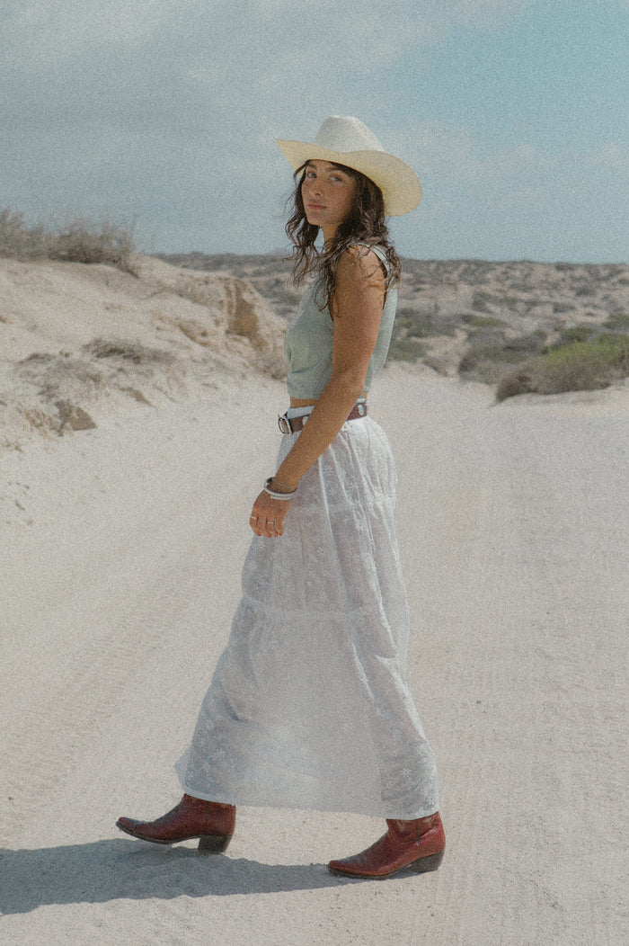 Women's The Abigail Skirt in the color Off White Floral - Men's Lifestyle image