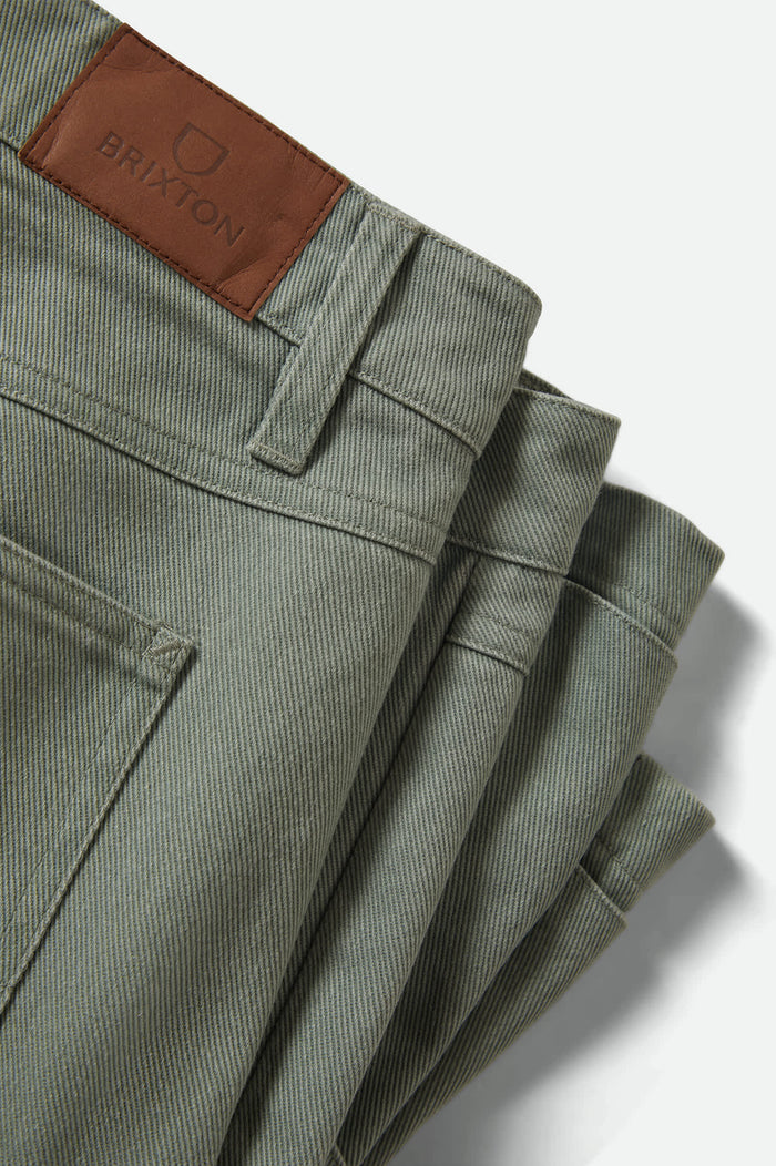 Women's The Alba Baggy Carpenter Short in the color Washed Sage Green - Additional Laydown image
