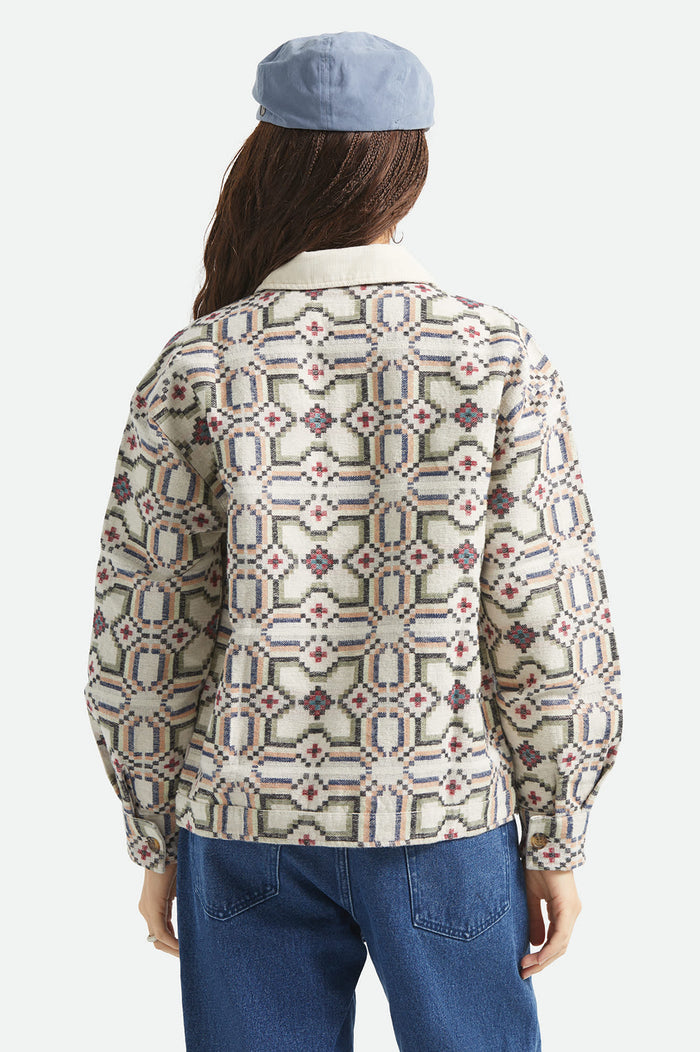 Women's The Alfama Jacket in the color Digi Tile - Women's Back View