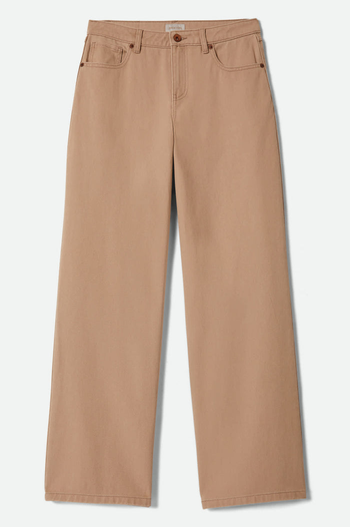 Women's The Chloe 5-Pocket Pant in the color Washed Timeless Taupe - Front Product View