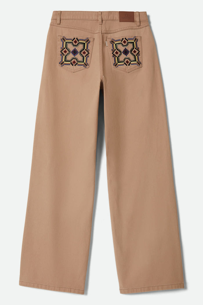 Women's The Chloe 5-Pocket Pant in the color Washed Timeless Taupe - Additional Laydown image