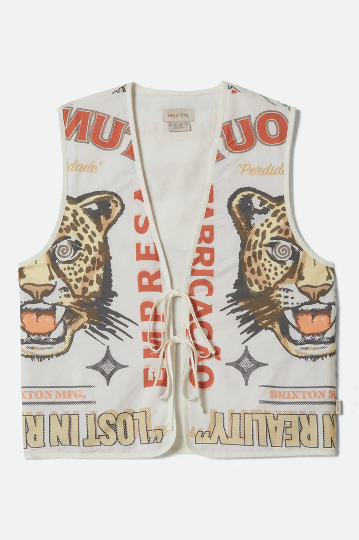 Women's The Luna Vest in the color Lost In Reality Print - Front Product View