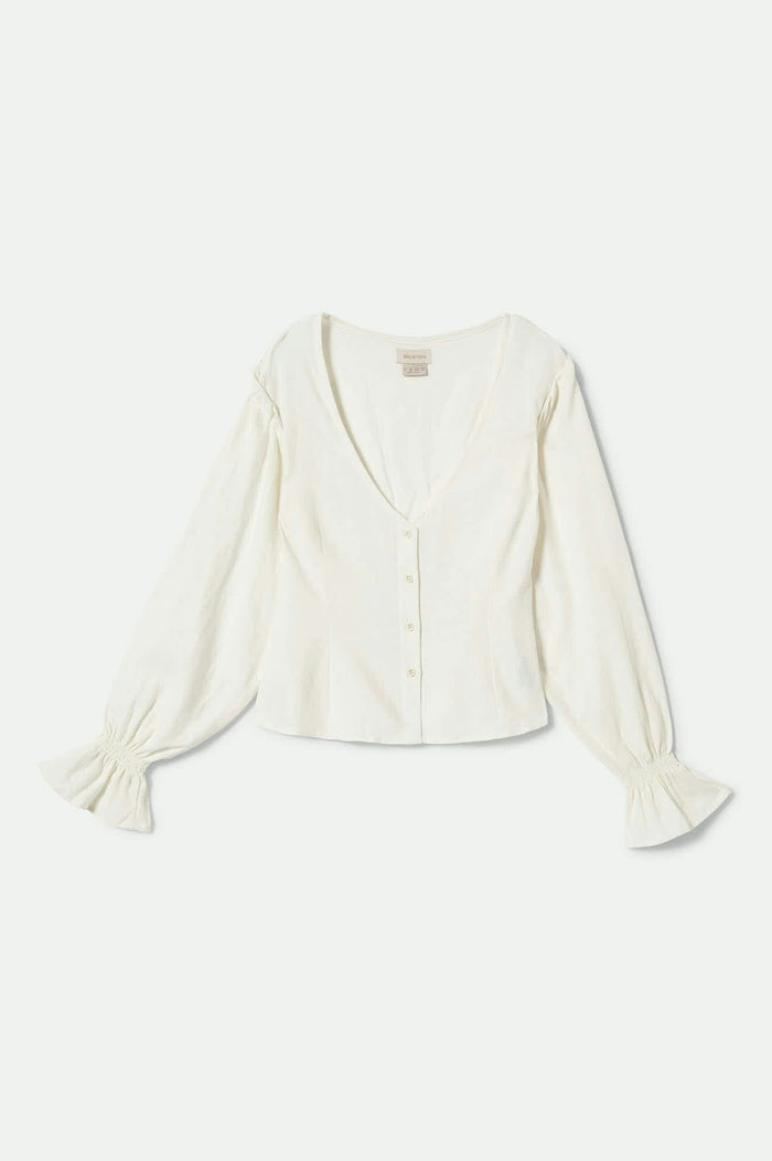 Women's The Meadow Blouse in the color Off White - Front Product View