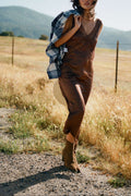 Women's The Ridge Slip Dress in the color Pinecone Brown - Men's Lifestyle image