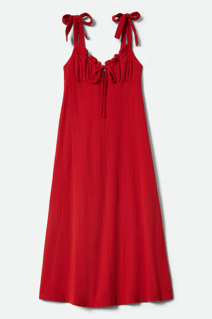 Women's The Tie Dress in the color Adrenaline Rush - Front Product View