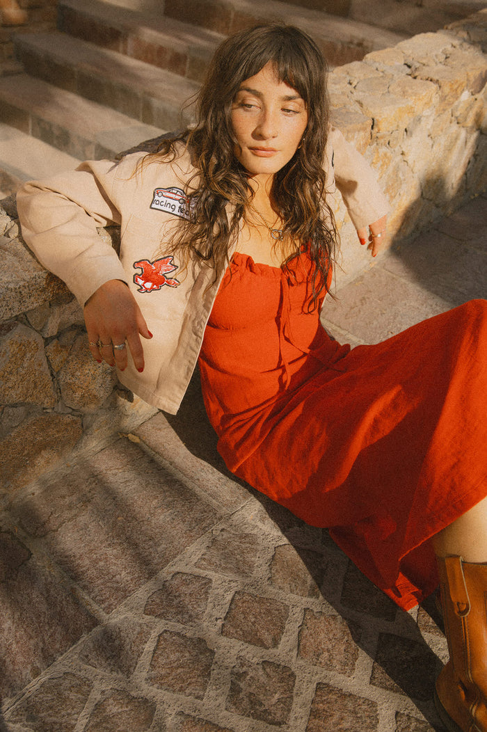Women's The Tie Dress in the color Adrenaline Rush - Men's Lifestyle image