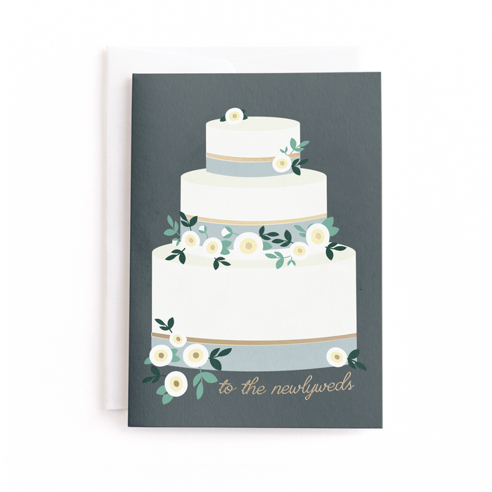 To The Newlyweds, Wedding Greeting Card, Foil-Pressed