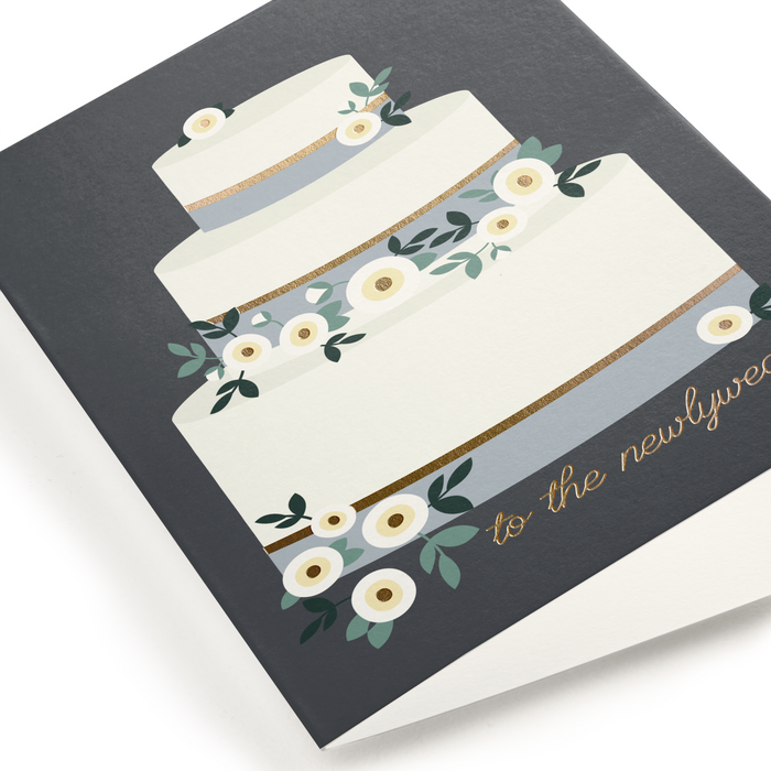 To The Newlyweds, Wedding Greeting Card, Foil-Pressed