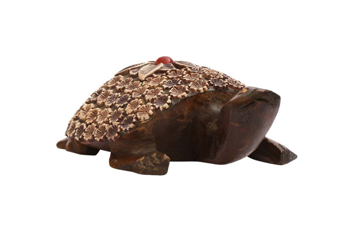 Tortoise with Red Stone Details