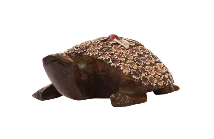 Tortoise with Red Stone Details