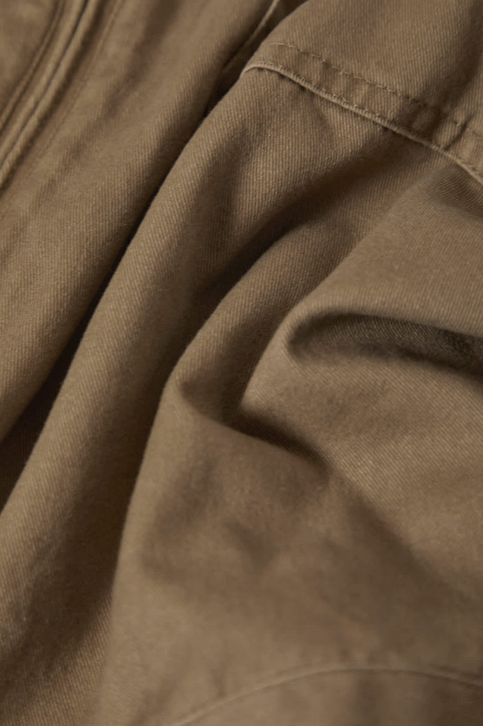 Men's Trademark Lightweight Garage Jacket in the color Washed Khaki - Additional Laydown image