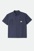 Men's Trademark Short Sleeve Shirt in the color Washed Navy - Front Product Laydown Image