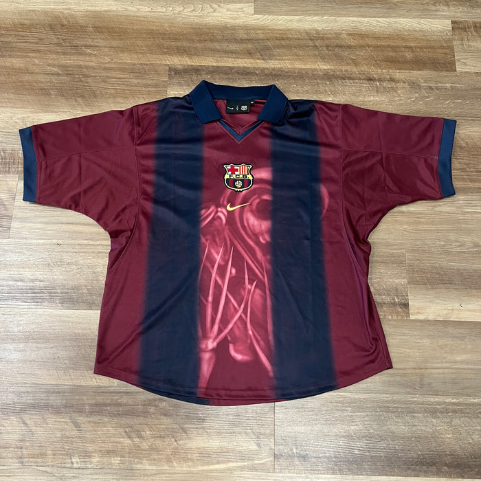 Travis Scott x Nike x FC Barcelona Retro 2000/01 Home Skeleton Jersey