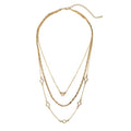 triple layer crystal necklace