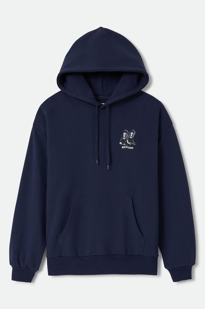 Women's Two Boots Women's Hood in the color Navy - Front Product Laydown Image