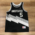Undefeated Premium Blaze basketball jersey Black