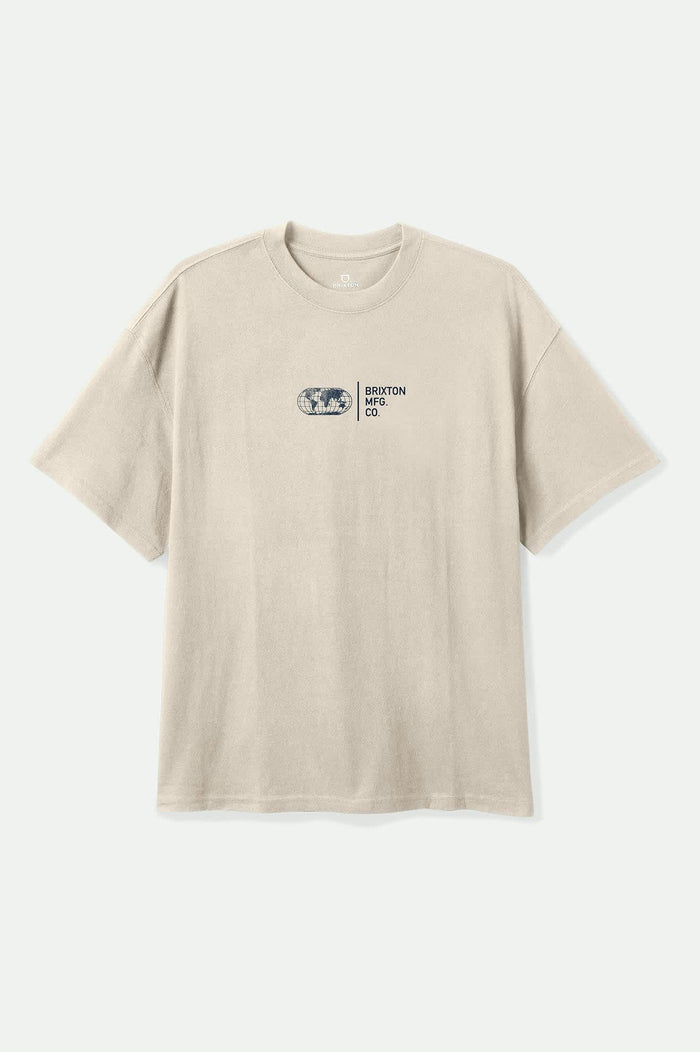 Men's Union Heavyweight Relaxed T-Shirt in the color Cream Classic Wash - Front Product View